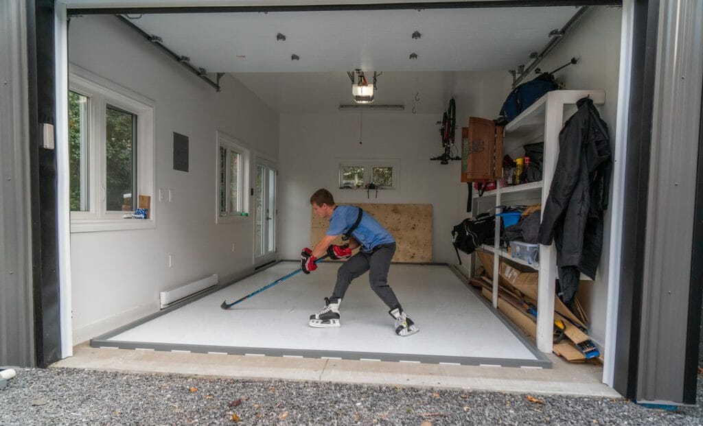 Home Garage Rink Conversion