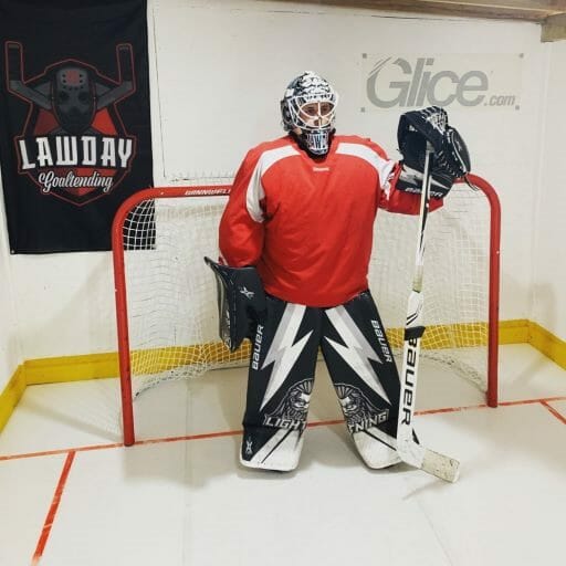 Jordan Lawday as goalie