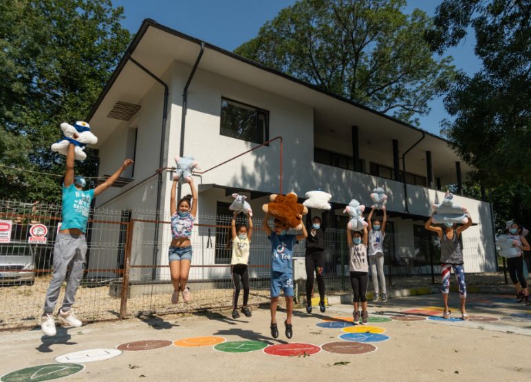 kids playing outside